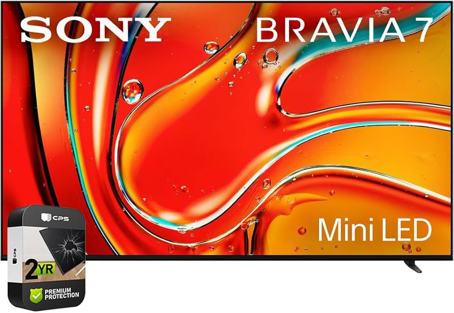 Sony K55XR70 BRAVIA 7 55 inch 4K HDR Smart QLED Mini-LED TV 2024 Bundle with 2 YR CPS Enhanced Pr... | Amazon (US)