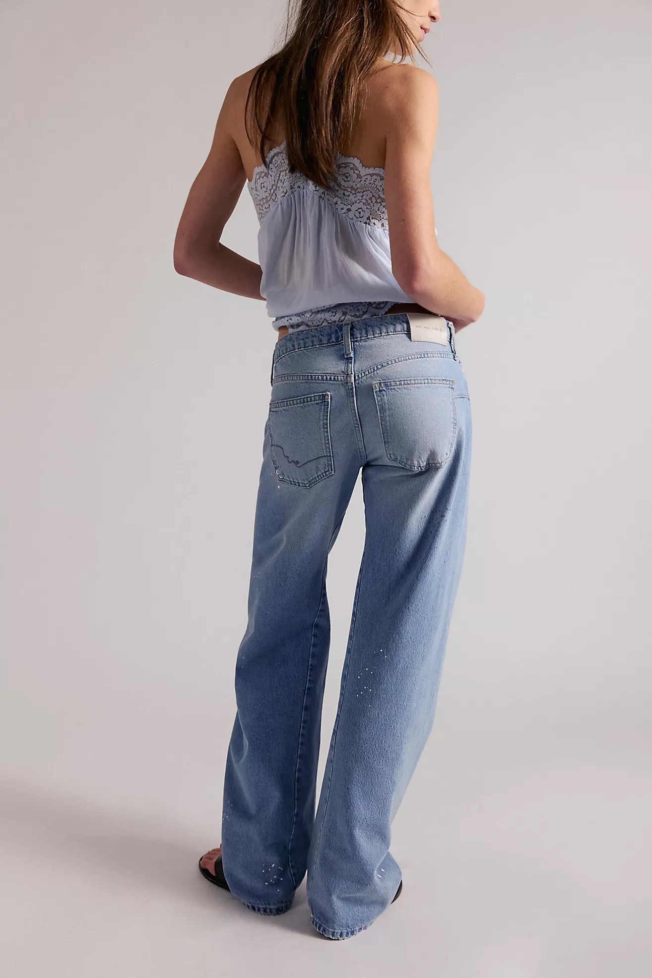 We The Free Fable Low-Rise Twisted Bowed Jeans | Free People (Global - UK&FR Excluded)