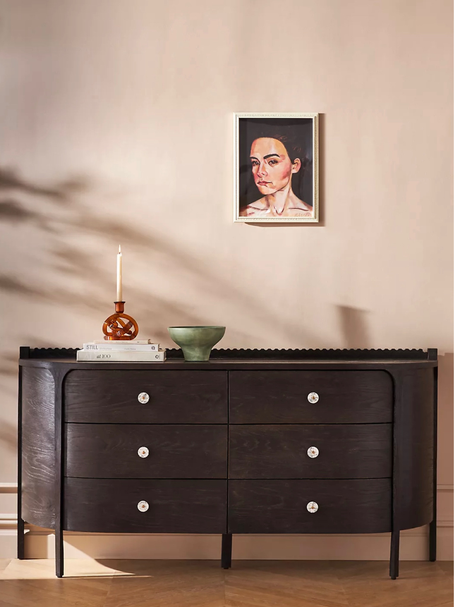anthropologie black dresser TheFreshHome on LTK Hand carved