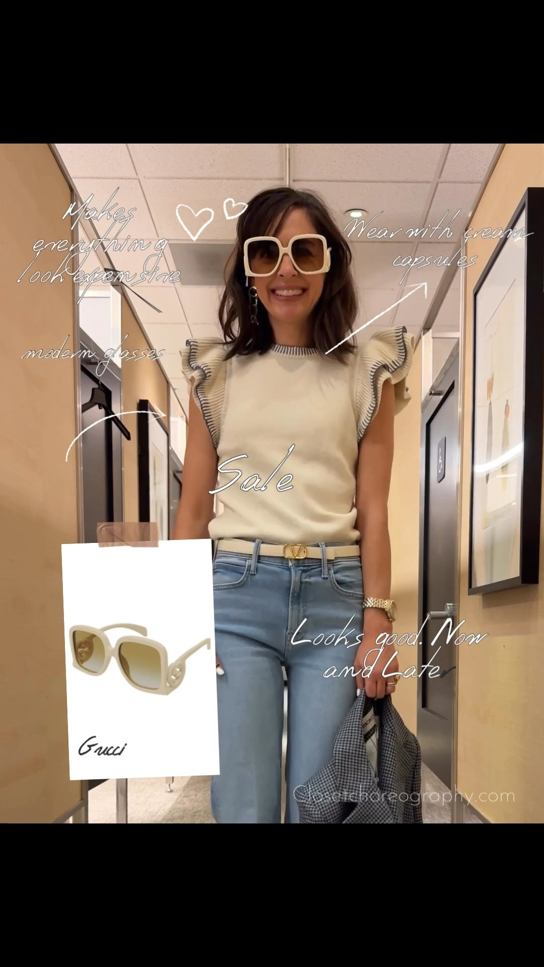 Fend off the paparazzi in these super chic Gucci sunglasses on sale at Nordstrom now - use them to make all of your capsule wardrobes now and later look and feel more expensive

#LTKSaleAlert #LTKOver40 #LTKSeasonal