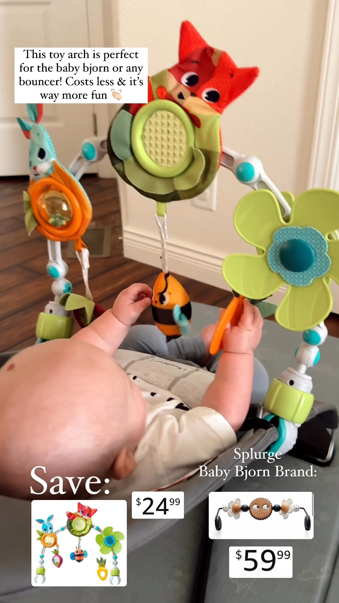 Save or splurge toy bar for baby bjorn bouncer! 

#LTKKids #LTKBaby #LTKFamily