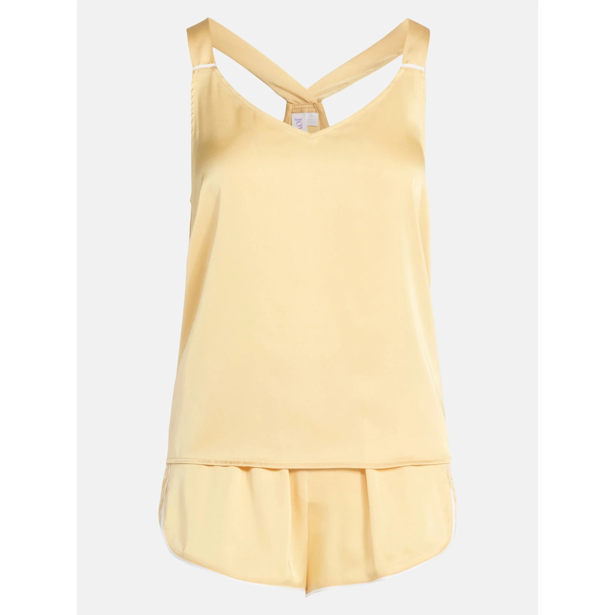 Joyspun Women’s Stretch Satin Cami and Shorts Pajama Set, 2-Piece, Sizes XS-3X | Walmart (US)