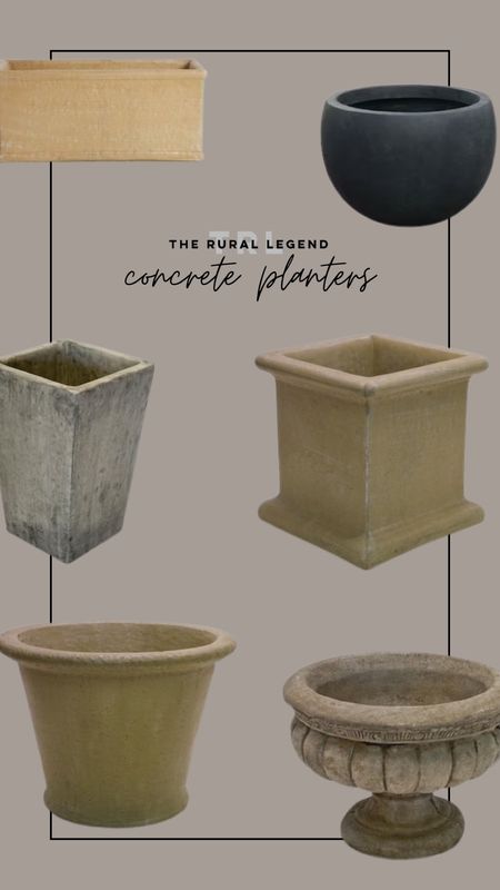 Old world vintage inspired concrete planter pots
Patio, porch, garden, indoor plants 

#LTKFind #LTKhome #LTKunder100