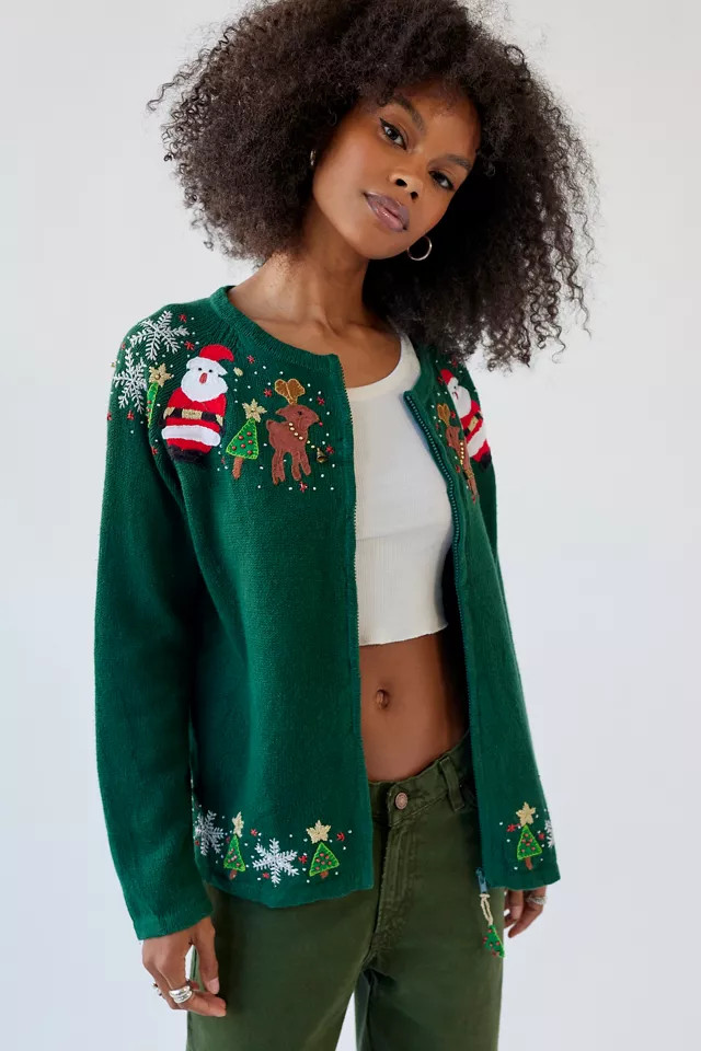 Urban Renewal Vintage Holiday Cardigan | Urban Outfitters (US and RoW)