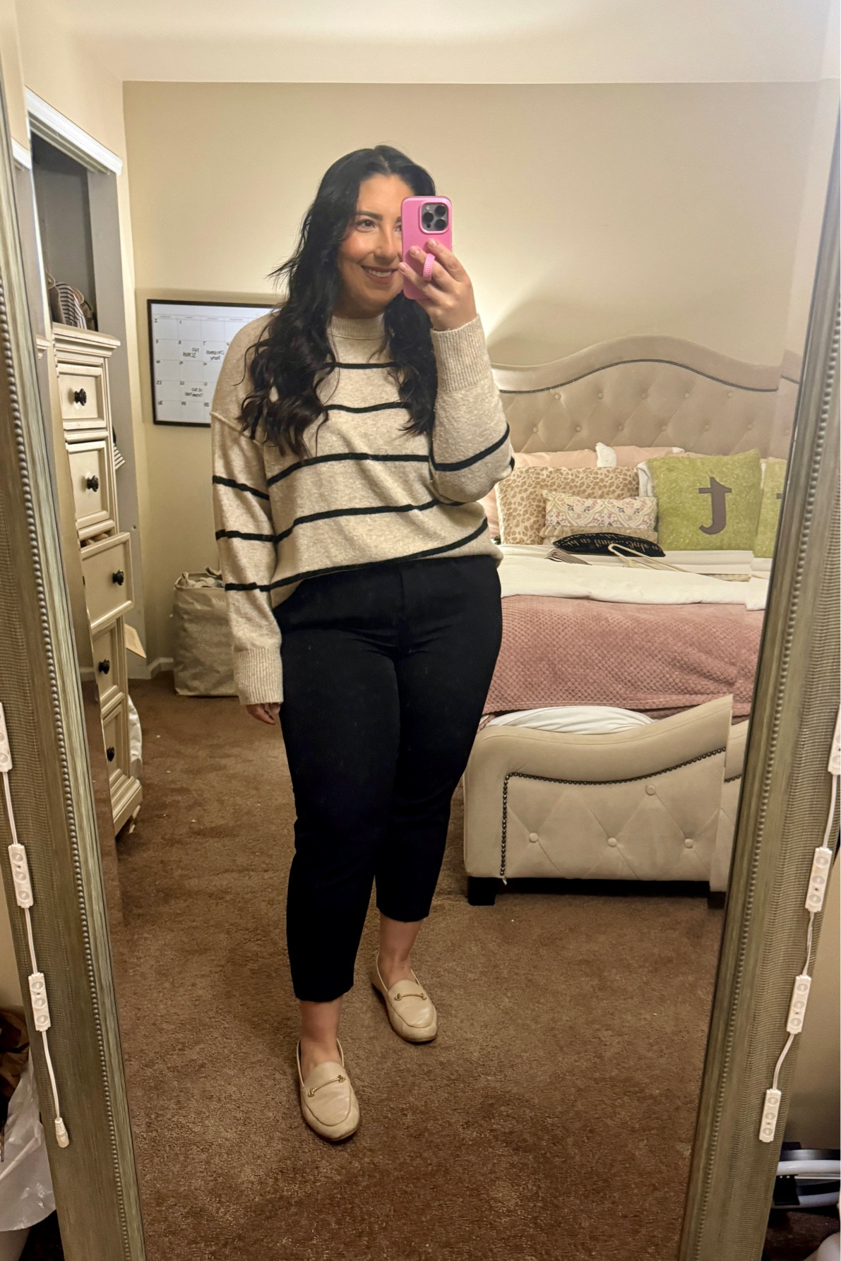aerie unreal sweater - XL (i sized up) 
express work pants - size 12 

#LTKsalealert #LTKmidsize #LTKstyletip