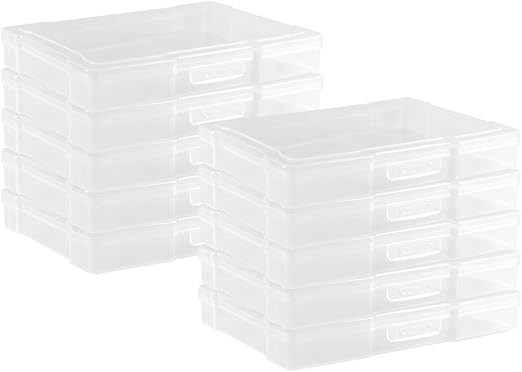 novelinks Transparent 4" x 6" Photo Storage Boxes - Photo Organizer Cases Photo Keeper Picture St... | Amazon (US)