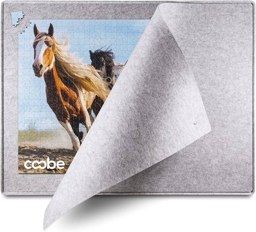 1000 Piece Jigsaw Puzzle Boards Portable, Puzzle Mat with Cover, Lightweight Puzzle Tray Storage ... | Amazon (US)