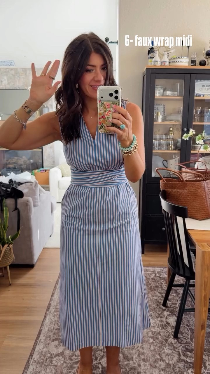 6- faux wrap midi