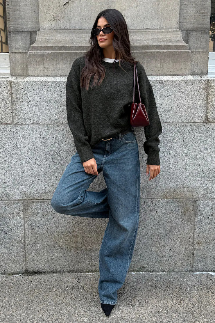 Mika Mid Rise Relaxed Straight Leg Jeans | Dynamite Clothing