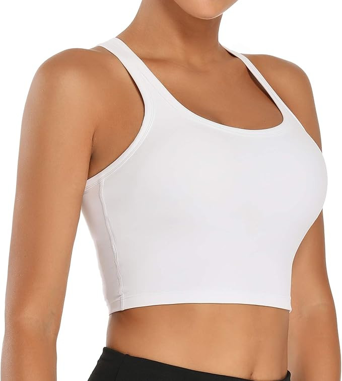 Nanomi Beauty Women Removable Padded Sports Bras Workout Running Yoga Tank Tops | Amazon (US)