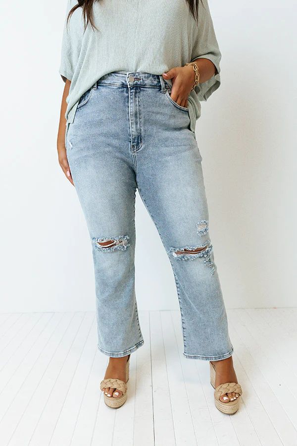 The Lona Midrise Distressed Jean Curves | Impressions Online Boutique