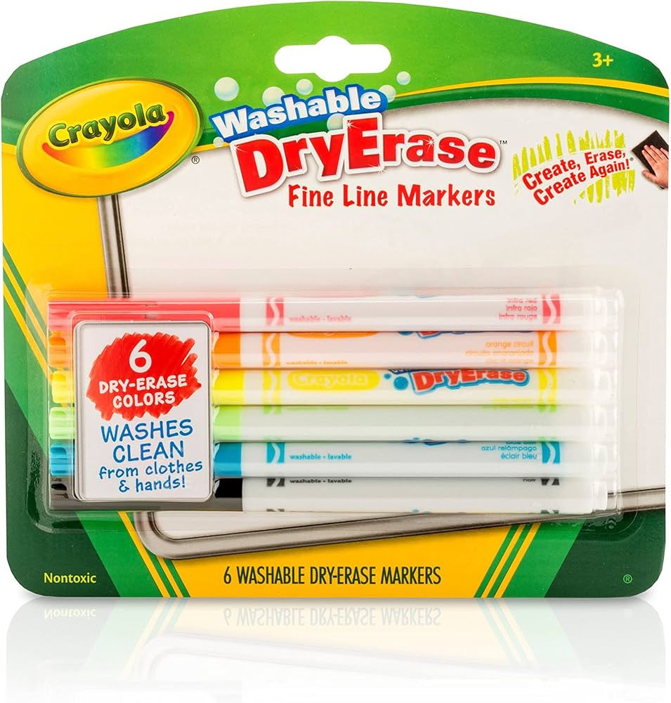 Crayola Dry Erase 6 Pack | Amazon (US)