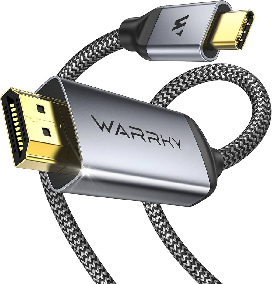WARRKY USB C to HDMI Cable 4K 60Hz[Anti-Interference, Gold-Plated Plugs] Aluminum HDR Type-C to H... | Amazon (US)