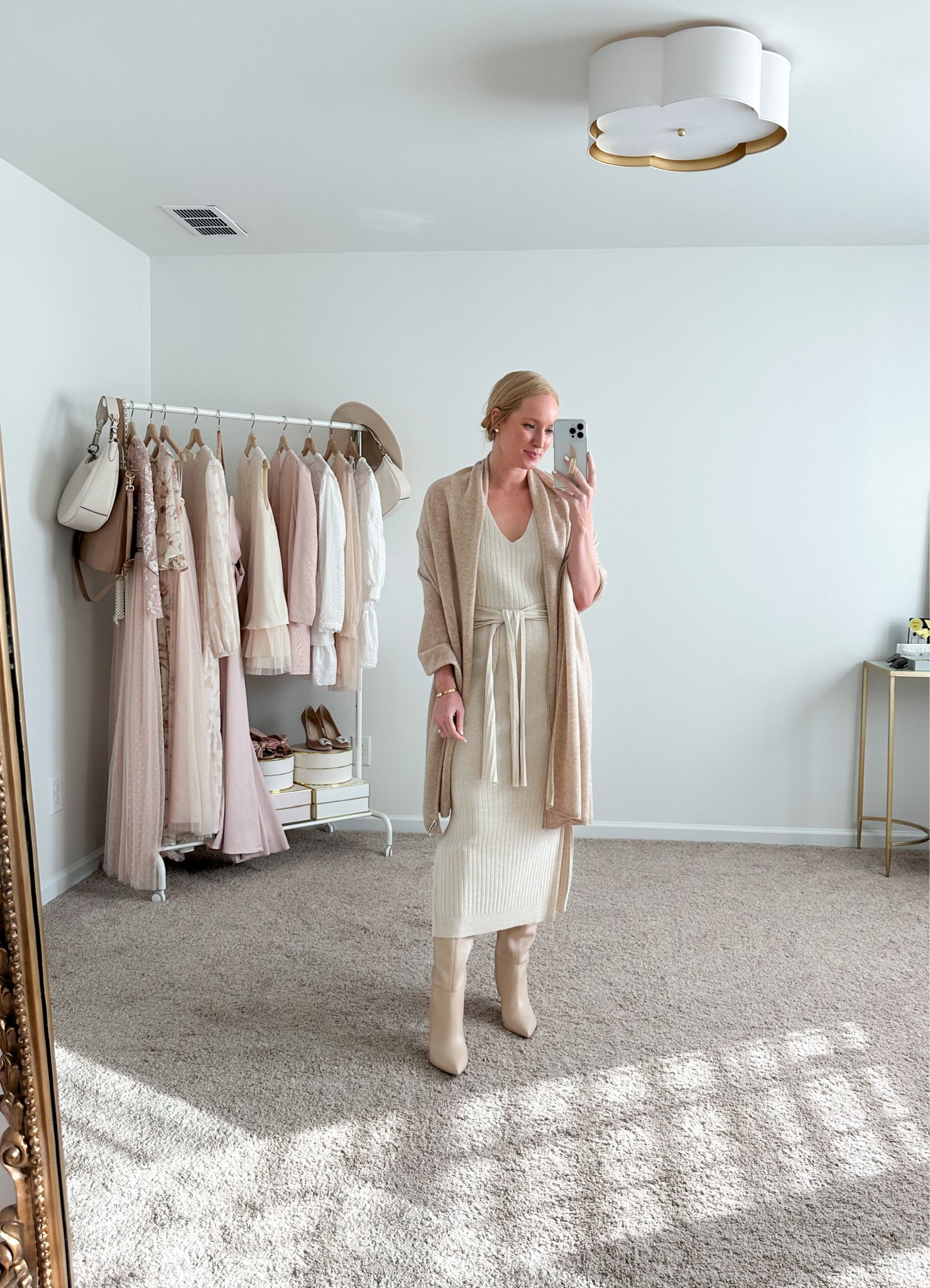 This sweater dress can easily go from work to weekend! Layer a scarf over your shoulder to elevate the look. 

#LTKxNSale #LTKunder100