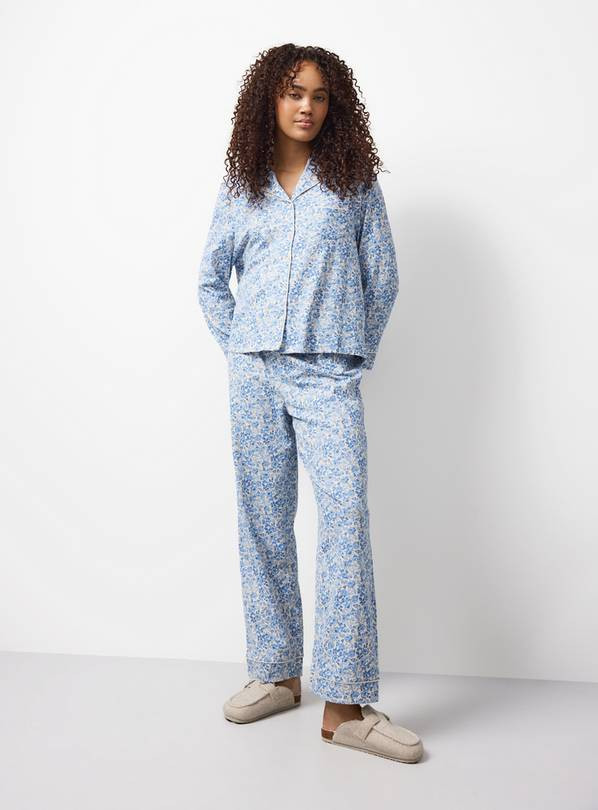 Blue Floral Traditional Pyjamas XL | Tu Clothing