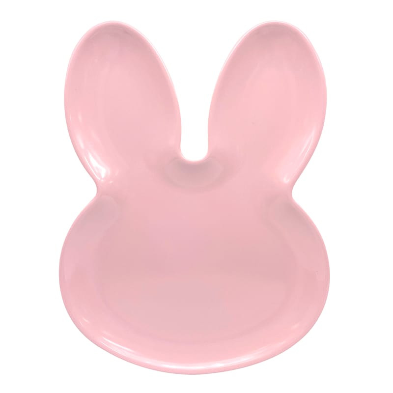 Pink Easter Bunny Plate, 8.5x11 | At Home