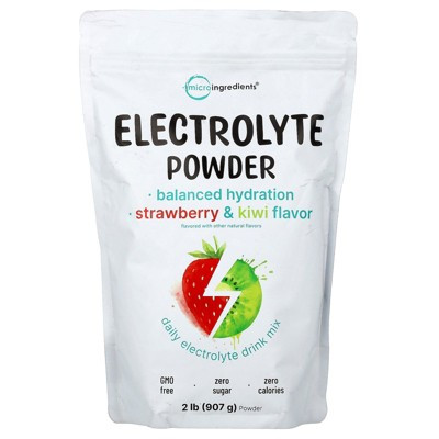Micro Ingredients Electrolyte Powder, Strawberry & Kiwi, 2 lb (907g) | Target