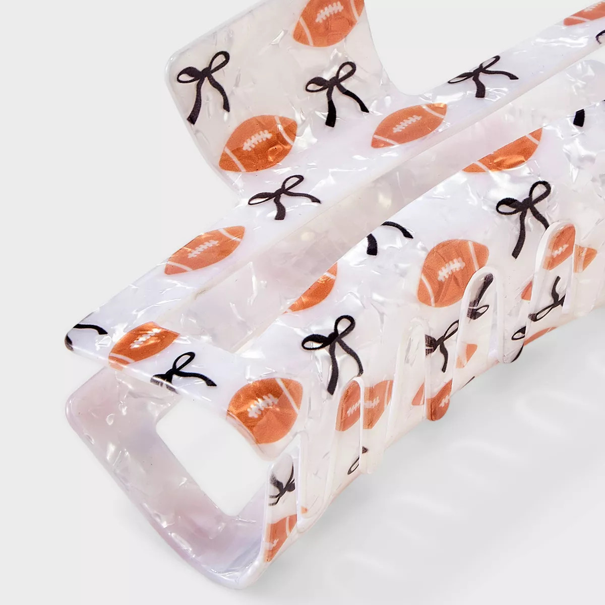 Game Day Rectangle Claw Hair Clip - Wild Fable™ Acrylic Multicolor | Target