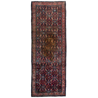 10' 0'' x 3' 3'' Mahal Authentic Persian Hand Knotted Area Rug - 112685 | Los Angeles Home of rugs
