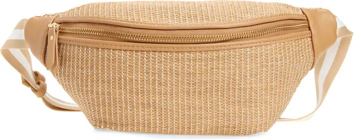 Evie Straw Belt Bag | Nordstrom