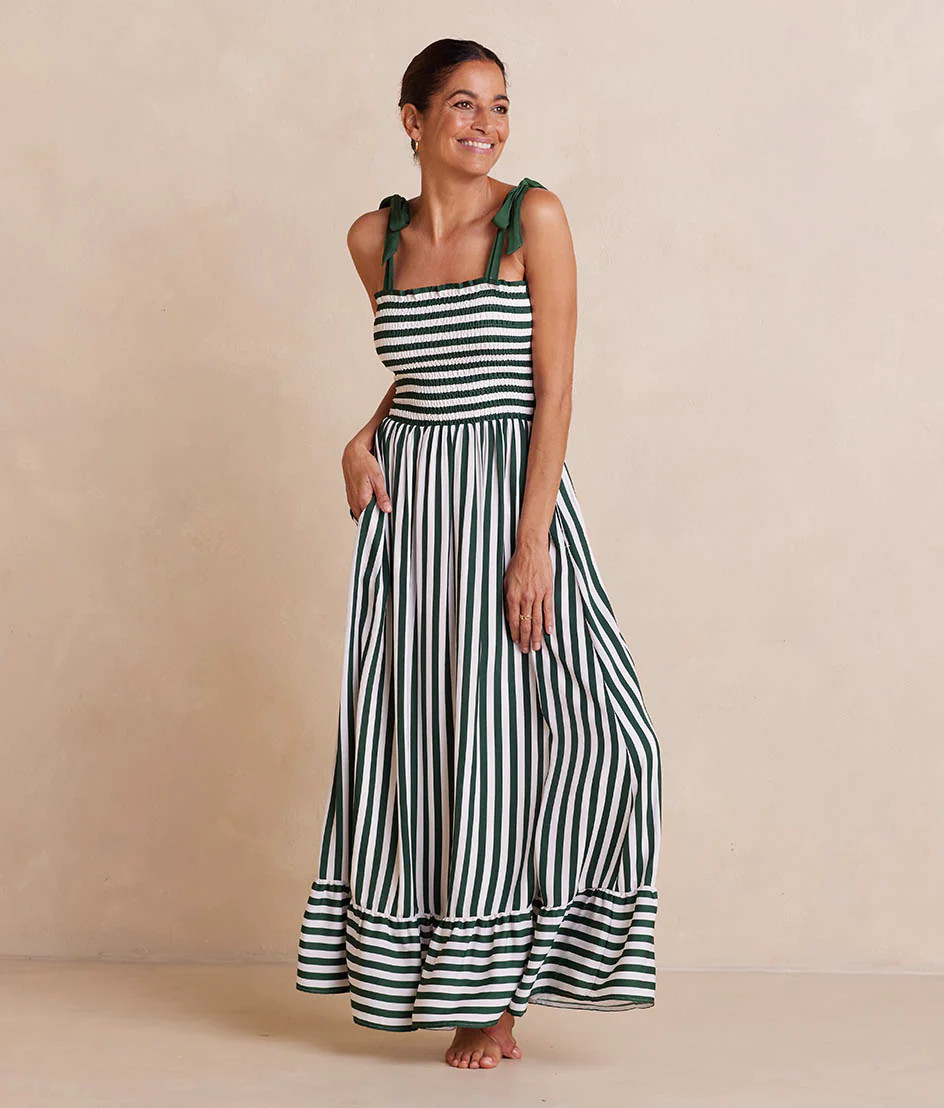 The Silky Luxe Smocked Maxi Dress 
            | 
              
              
                $... | SummerSalt