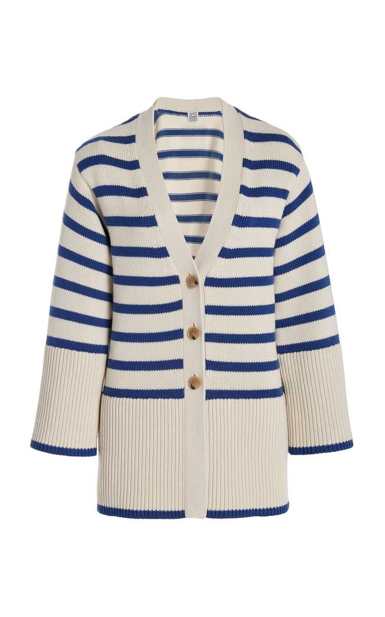 Oversized Striped Wool-Cotton Cardigan | Moda Operandi (Global)
