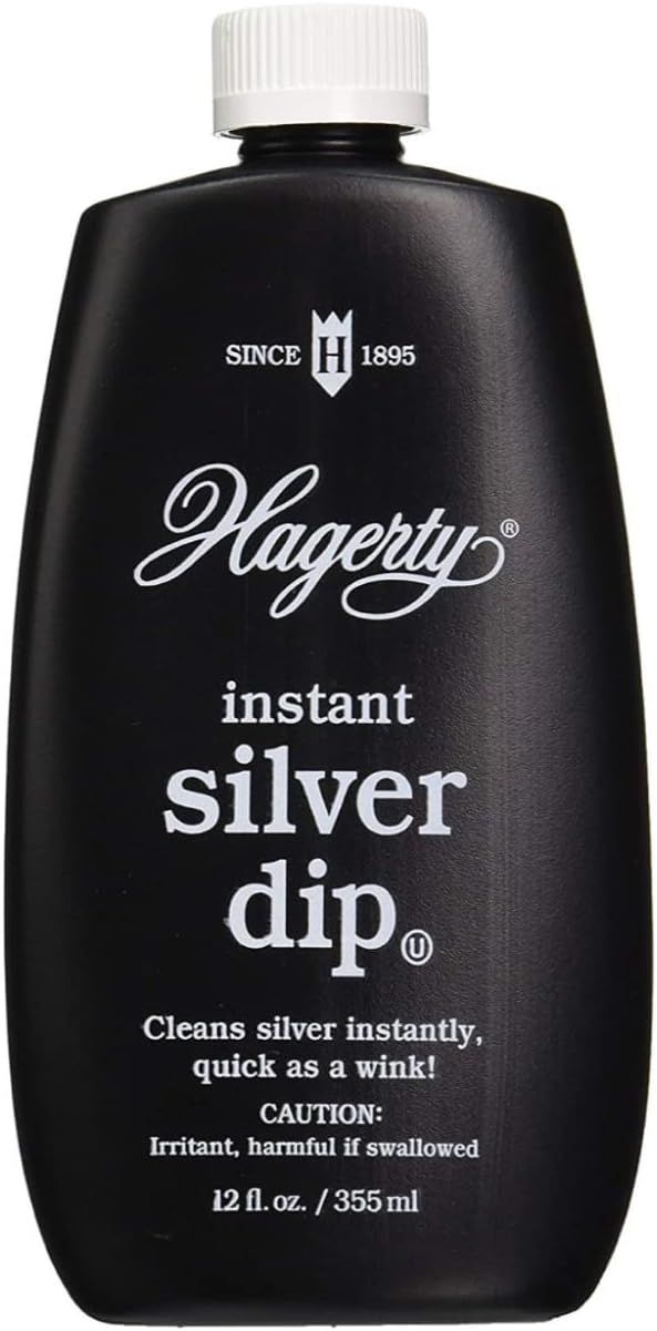 Hagerty Instant Silver Dip - Silver Cleaner and Heavy Tarnish Remover for Silverware, Sterling Je... | Amazon (US)