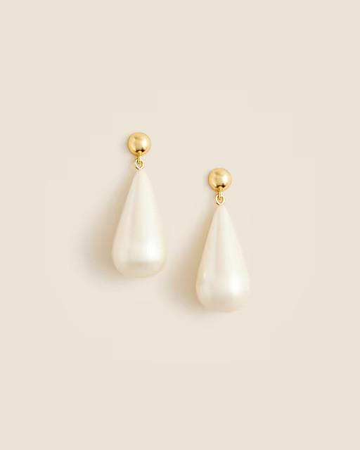 Teardrop pearl earrings | J. Crew US