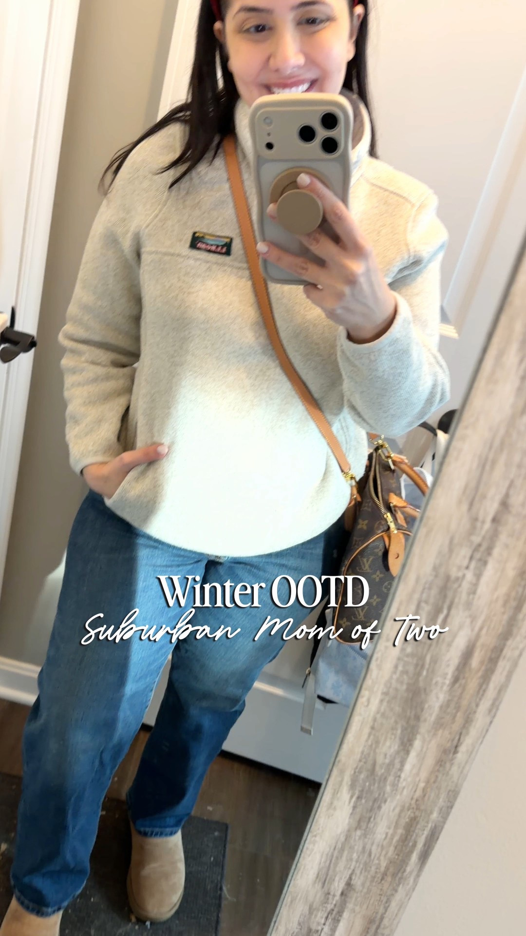 On today’s episode of what I wore  to not freeze my a** off 😂☃️❄️

All jokes aside, I’m done with the snow already. I can usually tolerate it but I’m about to be 35. All bets are off. I think I’m meant to be a snowbird. 

If you are looking for some winter staples, LLBean never disappoints. I have several variations of this sweater fleece too. It’s amazing and stupid warm, even without additional layers. 

I also finally caved and tried the viral ribcage jeans by Levi. They fit very well. These are the straight cropped and they hit me (4’11) right at the ankle. Only thing I don’t like is the fly is all buttons. Big downside for me; however my jean options are limited only 4 months postpartum. 

#LTKSeasonal #LTKdayinmylife #LTKmomlife