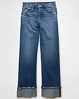 AE Stretch High-Waisted Stovepipe Cuffed Jean | American Eagle Outfitters (US & CA)