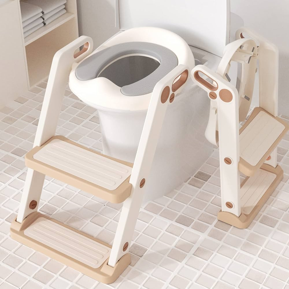 XJD Potty Training Toilet for Toddler, Potty Toddler Toilet with Step Ladder for Kids Boys Girls ... | Amazon (US)