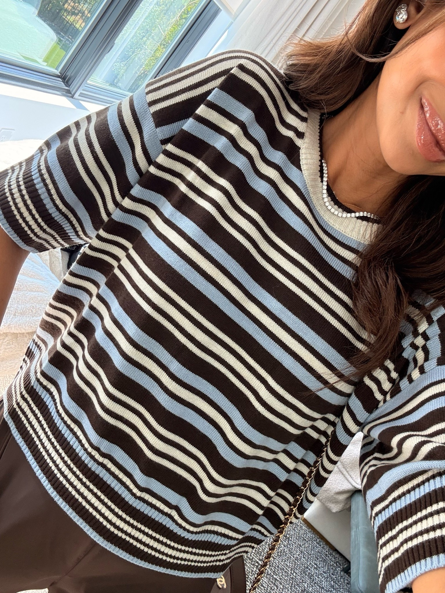 Love the colors of this striped knit! Super soft & im in size XS for size reference

#LTKPetite #LTKOver40 #LTKootd