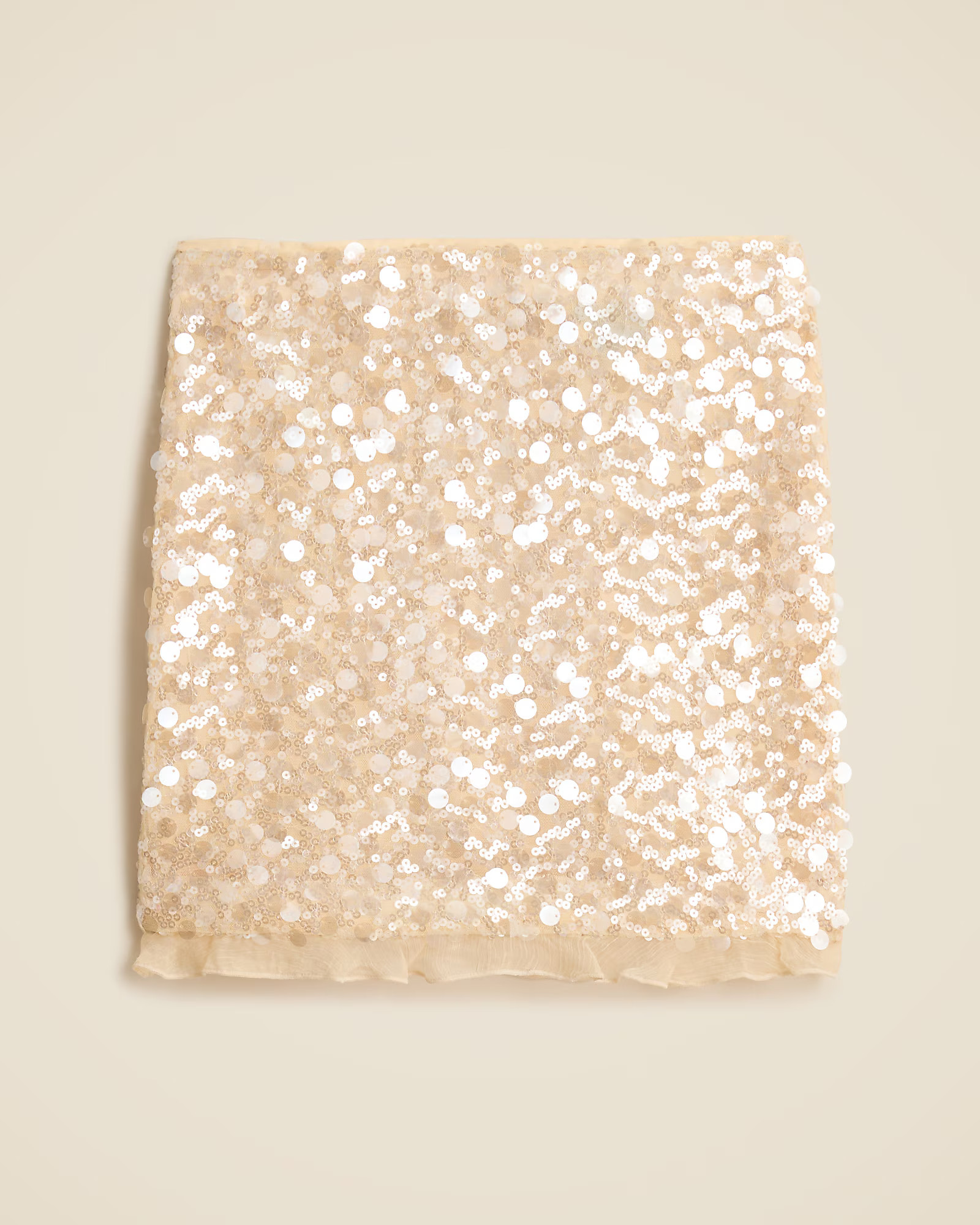 Sequin ruffle-trim shirt with ties | J. Crew US