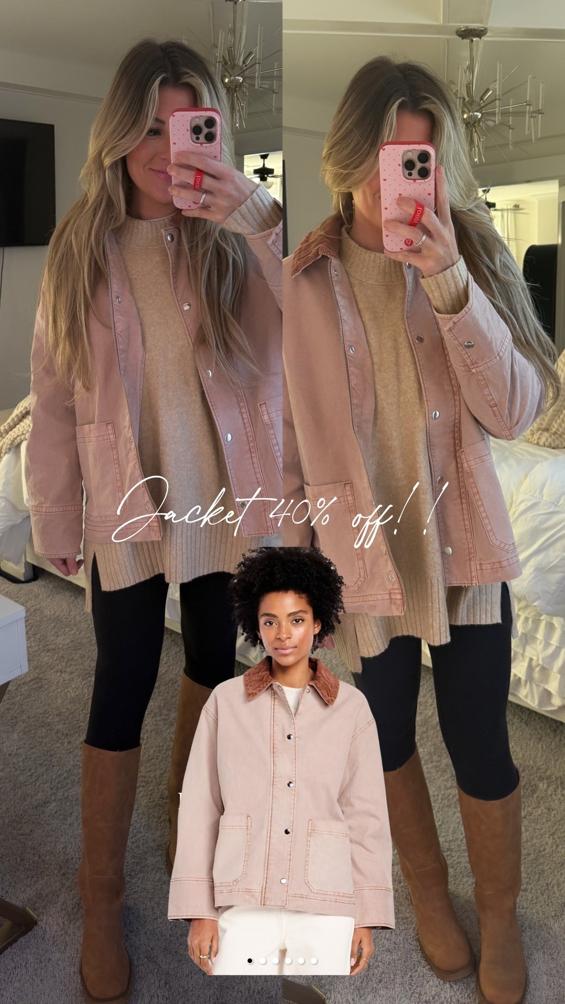 The cutest barn jacket! 40% off! wearing a M 💛

#LTKSeasonal #LTKFindsUnder50 #LTKStyleTip