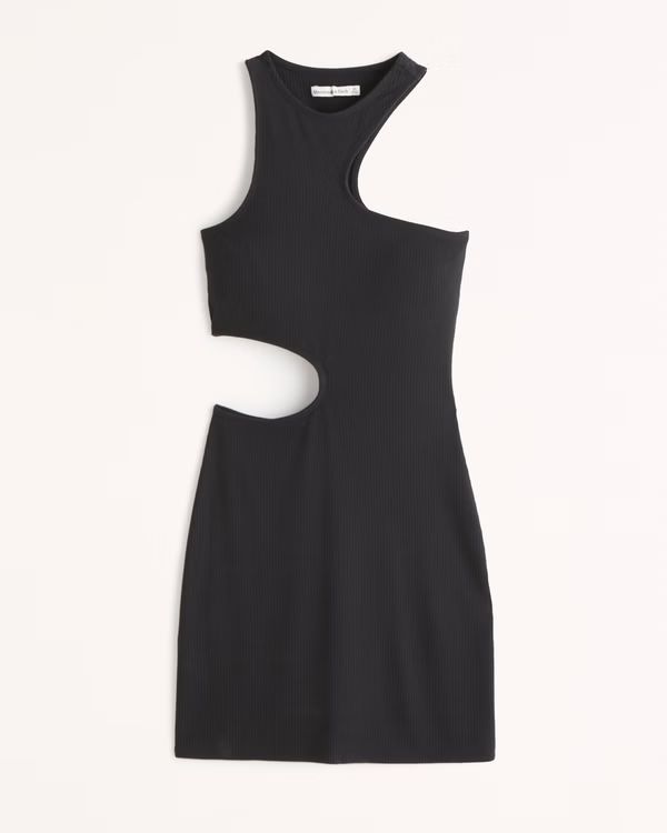 Women's Asymmetrical Cutout Knit Mini Dress | Women's Dresses & Jumpsuits | Abercrombie.com | Abercrombie & Fitch (US)