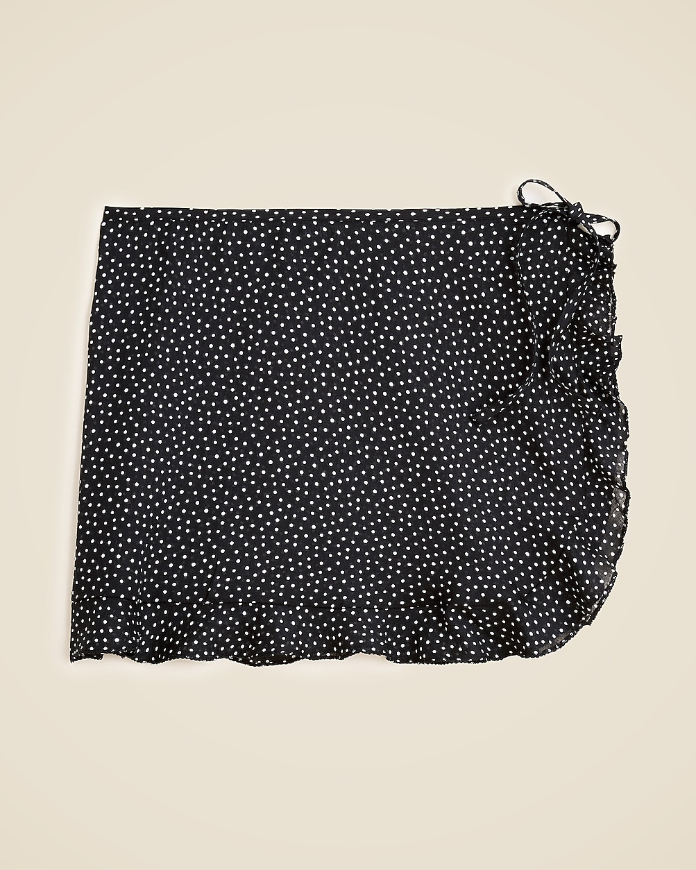 Cover-up wrap skirt in ramie dot print | J. Crew US