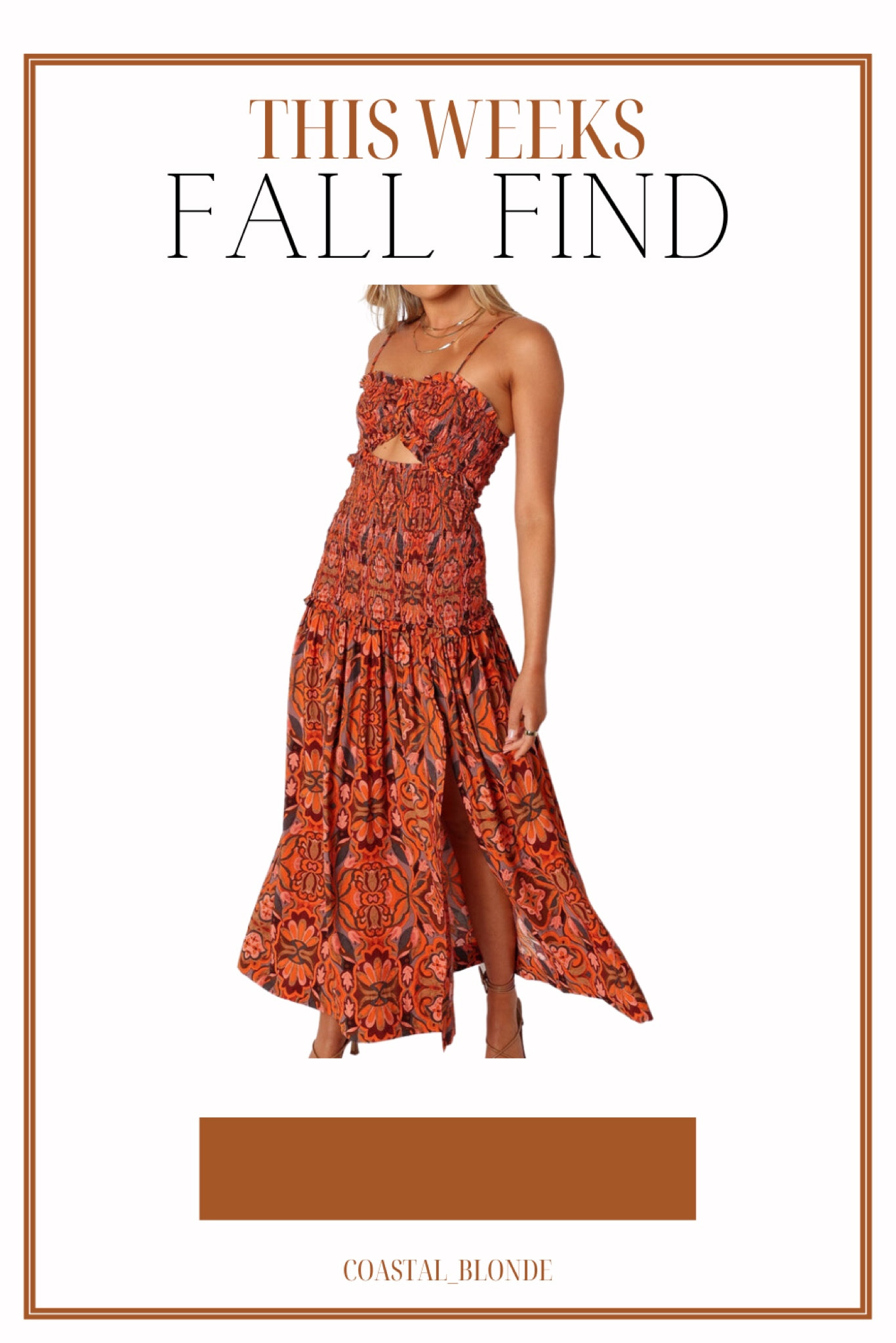 Fall orange maxi dress wedding guest attire outfit 

#LTKfindsunder100 #LTKwedding #LTKSeasonal