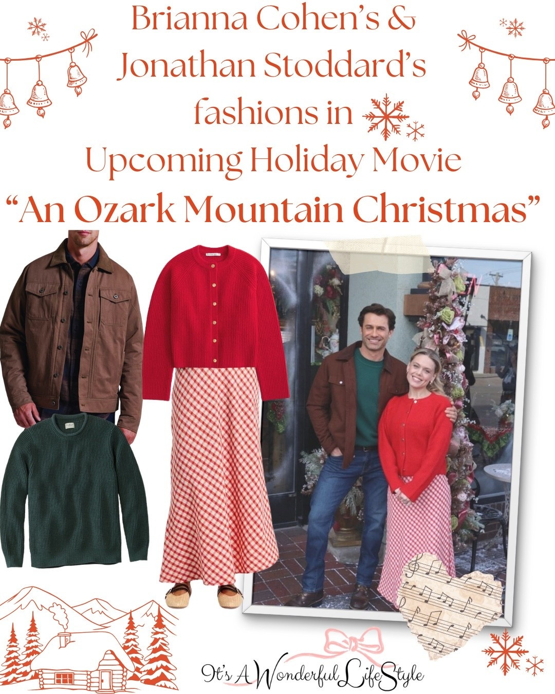 Snowed in? Same, expecting a foot over here! ❄️ 

Since I’m officially snowed in, I figured why not cozy up and share some fashion finds from the upcoming Great American Family movie “An Ozark Mountain Christmas.” It certainly feels like Christmas!🎄✨

Loving all the behind-the-scenes peeks from this sweet new holiday movie in the making, and I couldn’t resist sharing some of the on-set fashions spotted on Brianna Cohen and Jonathan Stoddard. Cozy knits, classic layers, and all the Ozark Christmas charm! ❤️🎬

#LTKSaleAlert #LTKMens #LTKSeasonal