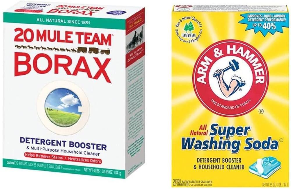 Mule Team Liquid Borax and Arm & Hammer Super Washing Soda, Variety Pack, Unscented | Amazon (US)