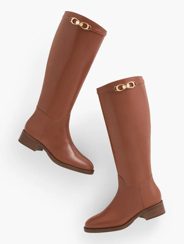 Waverly Vachetta Tall Riding Boots | Talbots