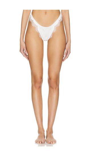 KAT THE LABEL Sorrento Thong in Ivory. - size S | Revolve Clothing (Global)