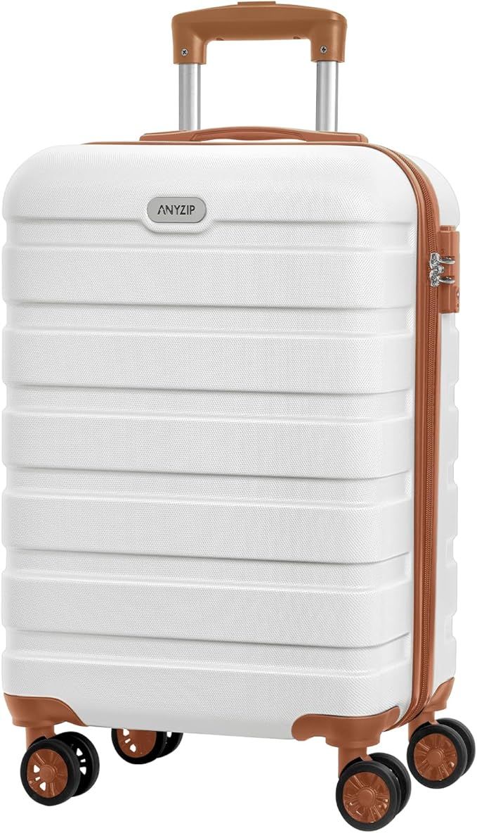 AnyZip Luggage PC ABS Hardside Lightweight Suitcase with 4 Universal Wheels TSA Lock Carry-On 20 ... | Amazon (US)