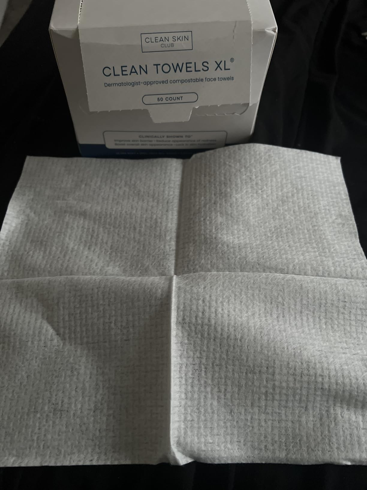Clean Skin Club Clean Towels XL®, 100% USDA Biobased Face Towel, Disposable Face Towelette, Ecze... | Amazon (US)