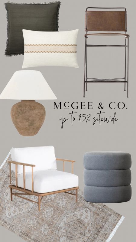 McGee & Co. Presidents' Day sale is here!  Shop my home and save up to 25%! 


Mcgee & co, studio McGee, ottoman, rug, accent chair, lamp, amber Lewis, barstool, counter stool, throw pillow, vintage rug, blue ottoman, vintage lamp 

#LTKsalealert #LTKstyletip #LTKhome