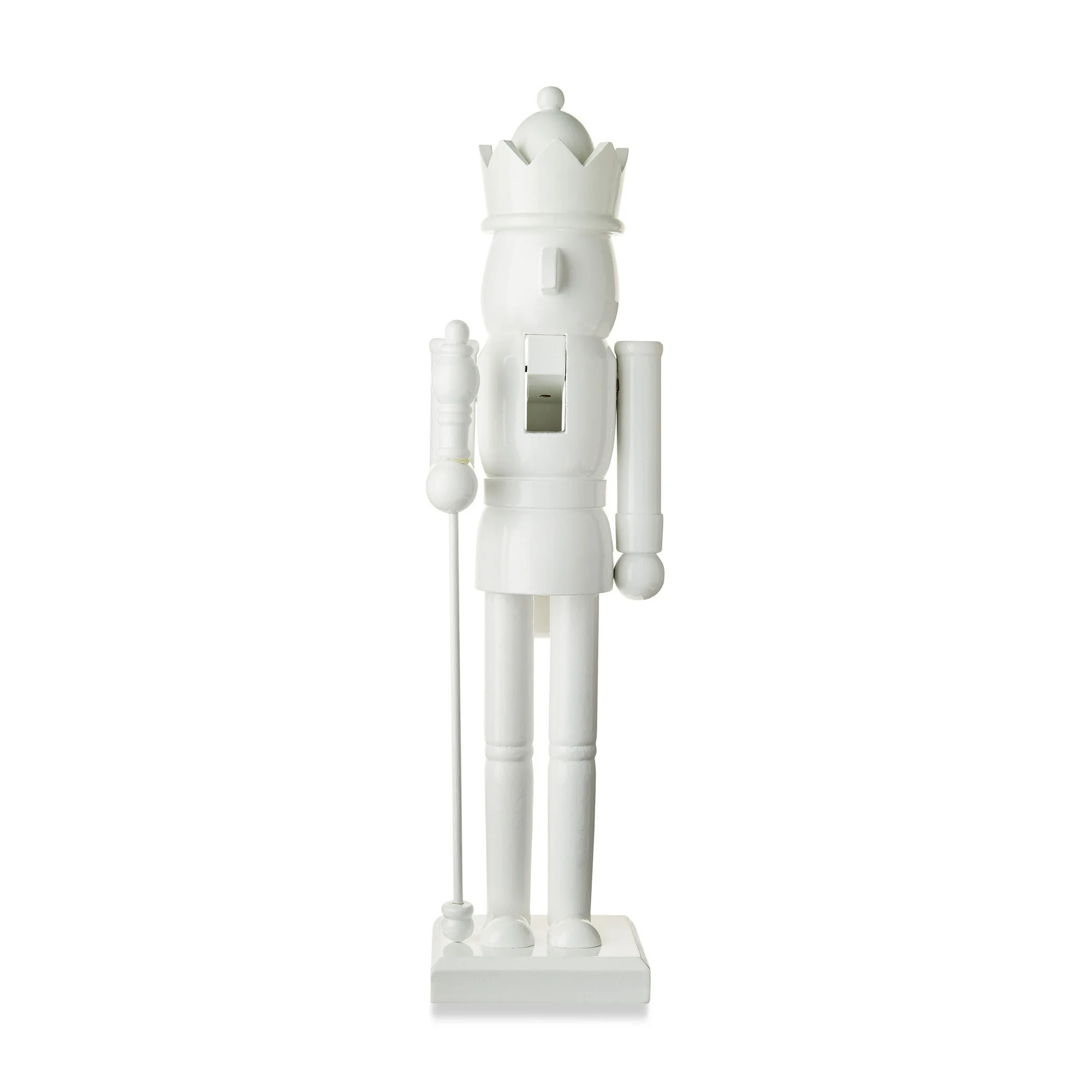 White Wooden Nutcracker Tabletop Decoration, 14.76 in, by Holiday Time | Walmart (US)