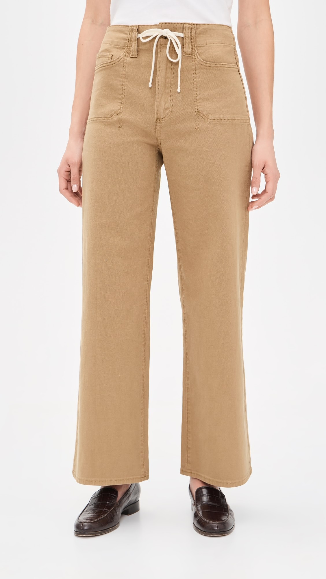 PAIGE Ari Waistband Tie and Stitch Thru Utility Pockets Pants | Shopbop | Shopbop