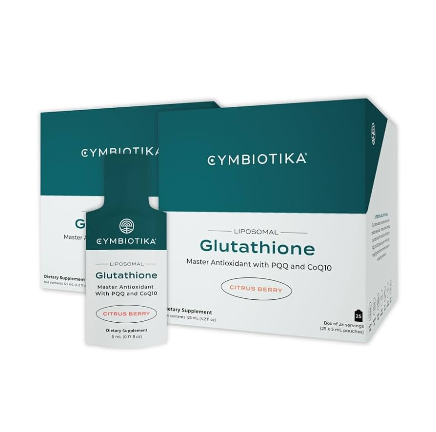 CYMBIOTIKA Liposomal Glutathione Supplement – PQQ, CoQ10 & Antioxidants for Detox, Brain, Energ... | Amazon (US)