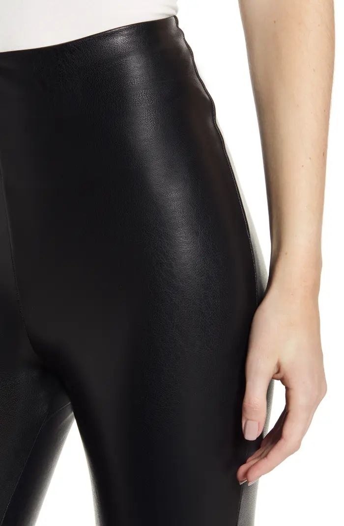 Faux Leather Crop Flare Leggings | Nordstrom