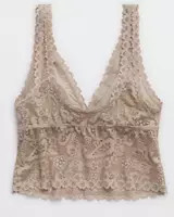 Show Off Paisley Lace Padded Plunge Tank Top | American Eagle Outfitters (US & CA)