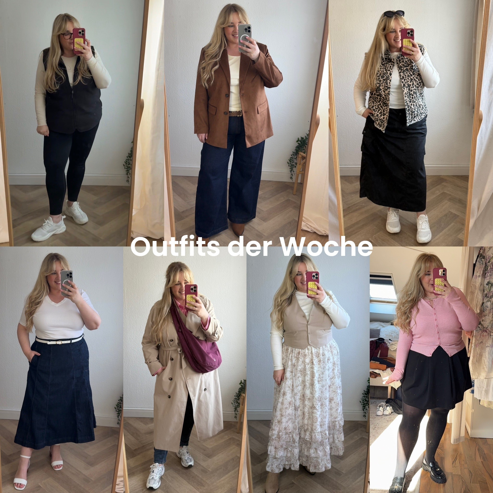 Outfits der Woche 💗✨

#plussizefashion #frühlingsoutfits #denim #trench #hose #rock #maxirock 

#LTKplussize #LTKjeans #LTKspring